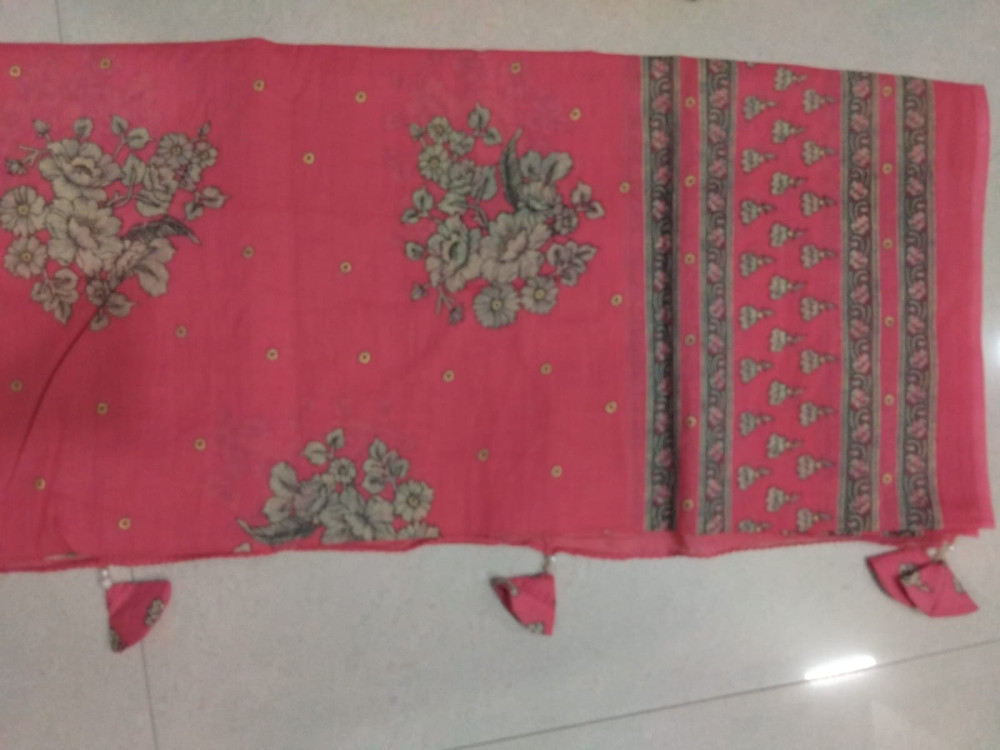 Cotton suit V neck