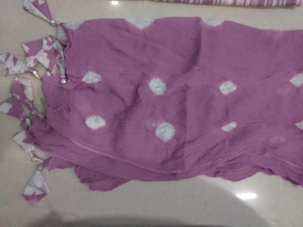 Cotton suit V neck